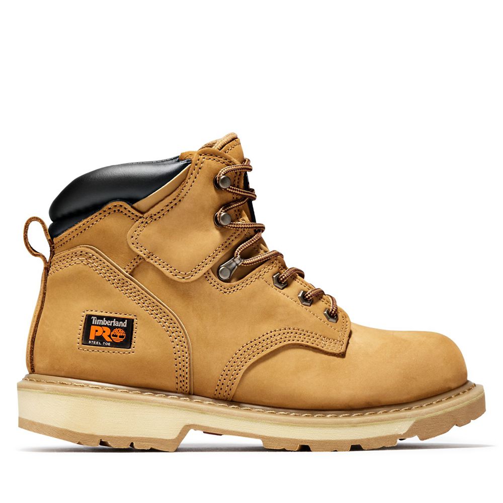 Botas de Trabajo Timberland Argentina Hombre - Pro® Pit Boss 6" Steel Toe - Marrones - RDUOSK-217